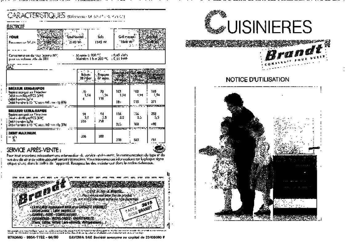 Notice BRANDT DL625CN Trouver une solution à un problème BRANDT