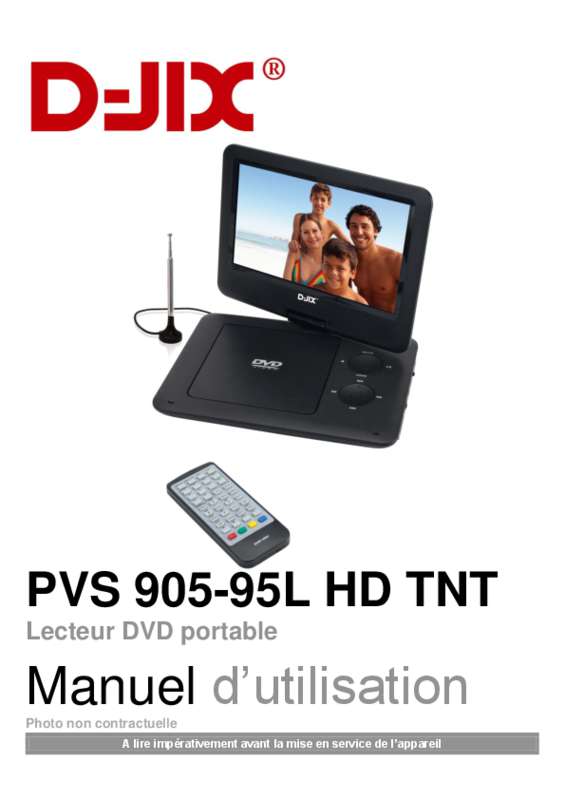 Notice D JIX PVS902 95L Lecteur Dvd Blu Ray Portable Trouver Une