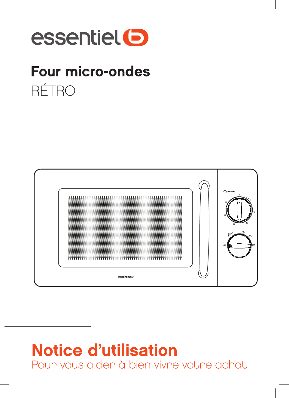 Notice Four Micro Onde Essentielb Em Retro Trouver Une Solution Un