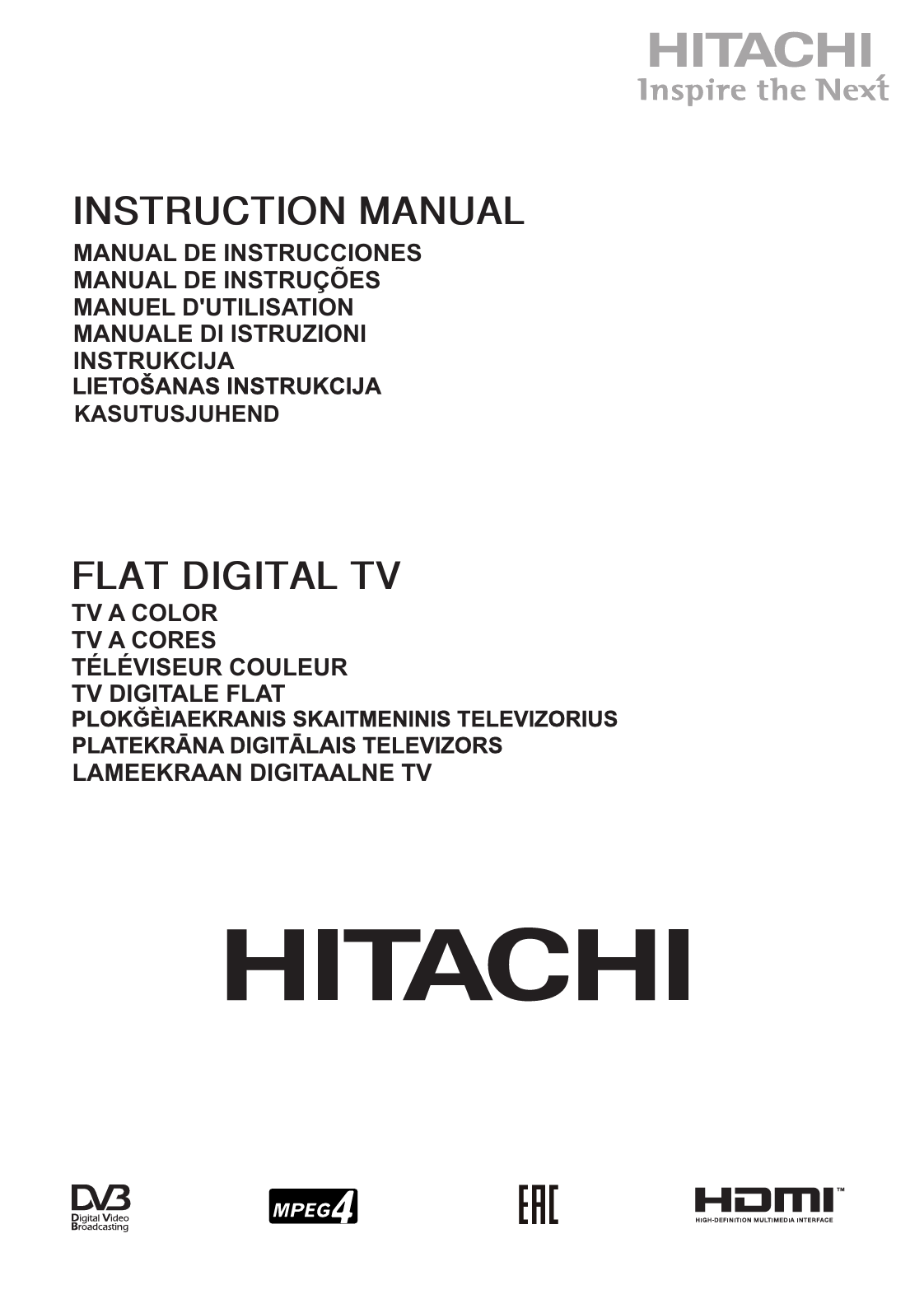 Notice HITACHI 32HB4T02 tv Trouver une solution à un problème HITACHI