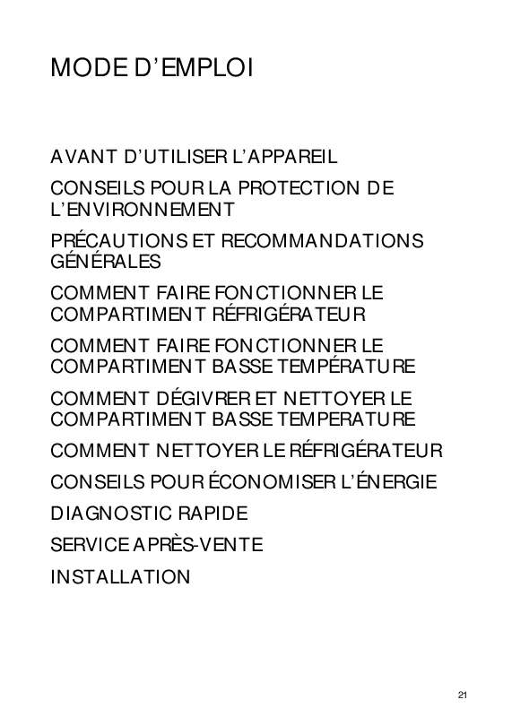 Notice réfrigérateur congélateur SMEG FR132A7 Trouver une solution à un