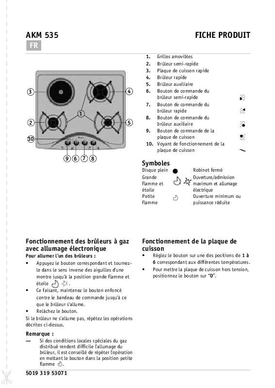 Notice Plaque De Cuisson Whirlpool Akm Tf Trouver Une Solution