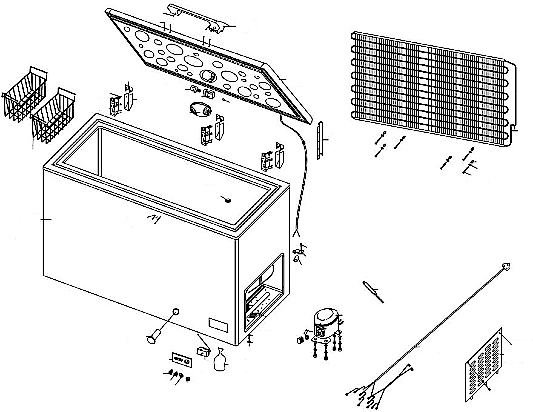 Congélateur armoire froid statique INDESIT - UI61W.1 - 232 L