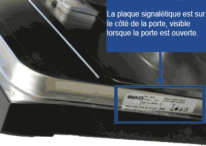 Trouver la référence de votre lave-vaisselle Beko