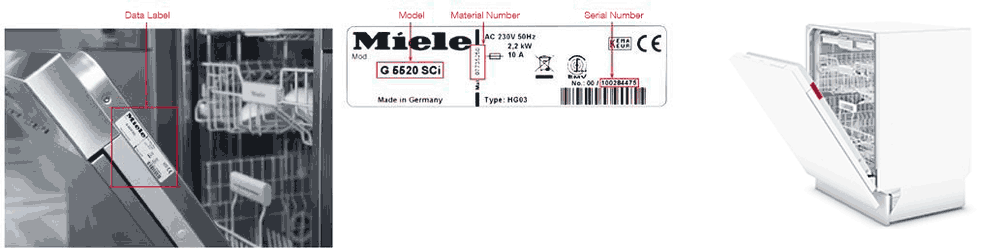 Trouver la référence de votre lave-vaisselle Miele
