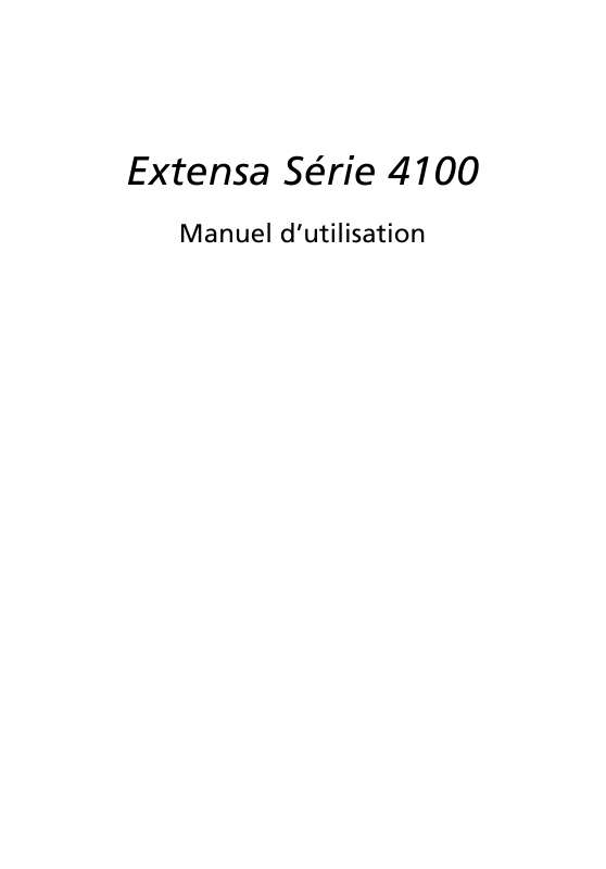 Mode d'emploi ACER EXTENSA-4100