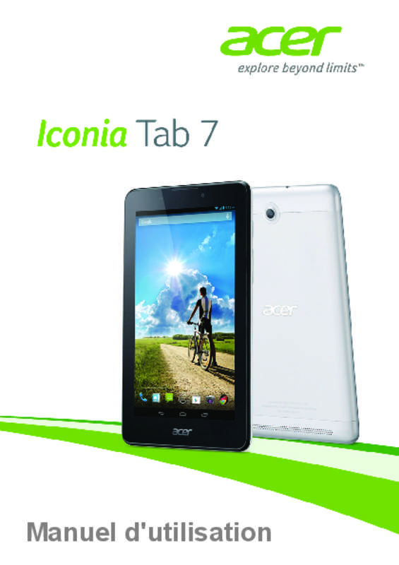 Mode d'emploi ACER ICONIA A1-713HD