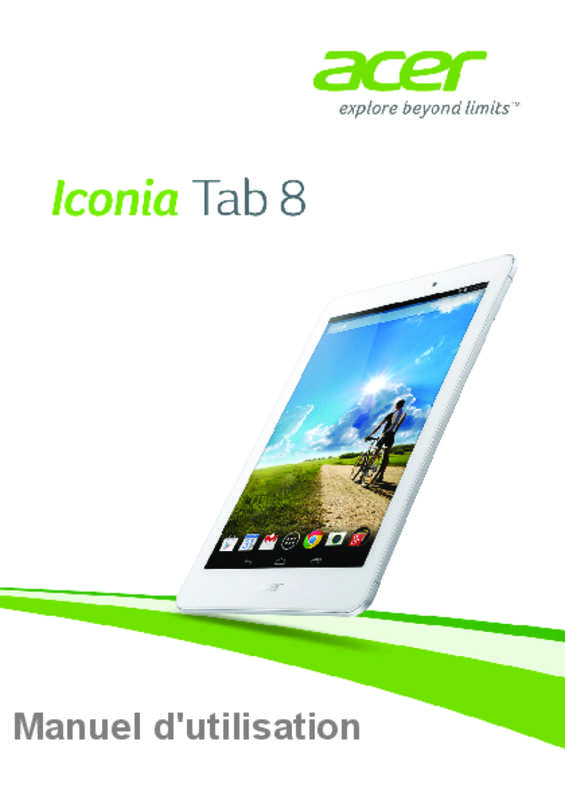 Mode d'emploi ACER ICONIA A1-840 (NT.L4JEE.004)