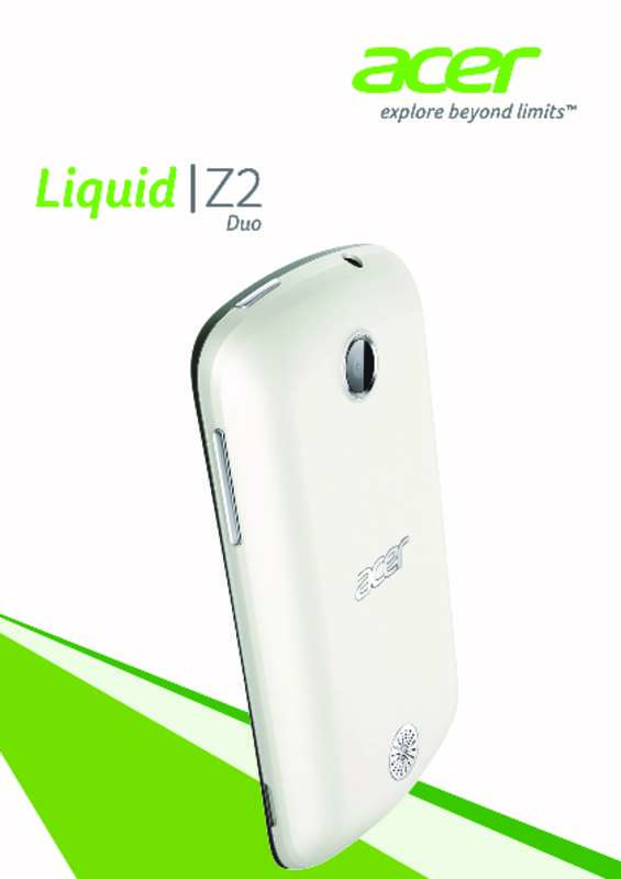 Mode d'emploi ACER LIQUID Z2