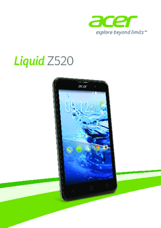 Mode d'emploi ACER LIQUID Z520
