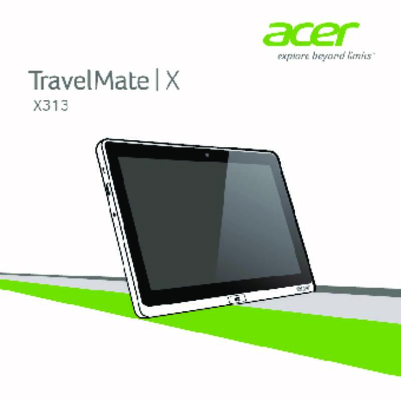 Mode d'emploi ACER TRAVELMATE X313-M-5333Y4G12AS