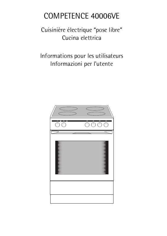 Mode d'emploi AEG-ELECTROLUX 40006VE-WN