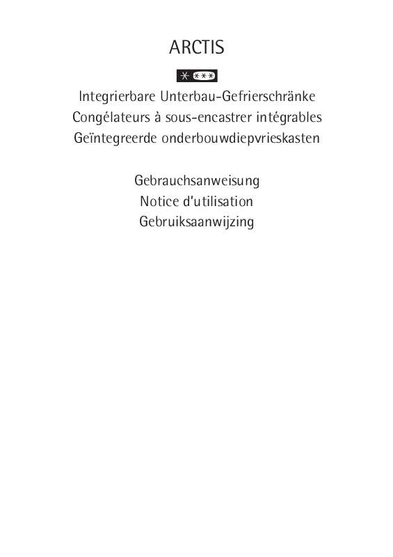 Mode d'emploi AEG-ELECTROLUX AU86050-4I