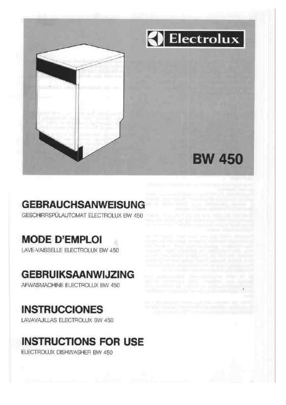 Mode d'emploi AEG-ELECTROLUX BW450