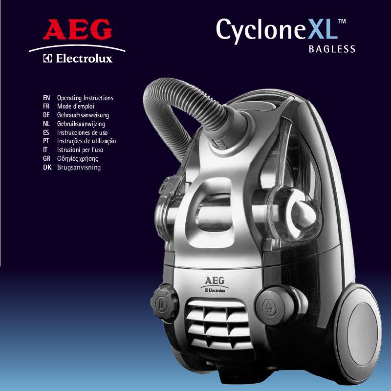 Mode d'emploi AEG-ELECTROLUX CYCLONE XL