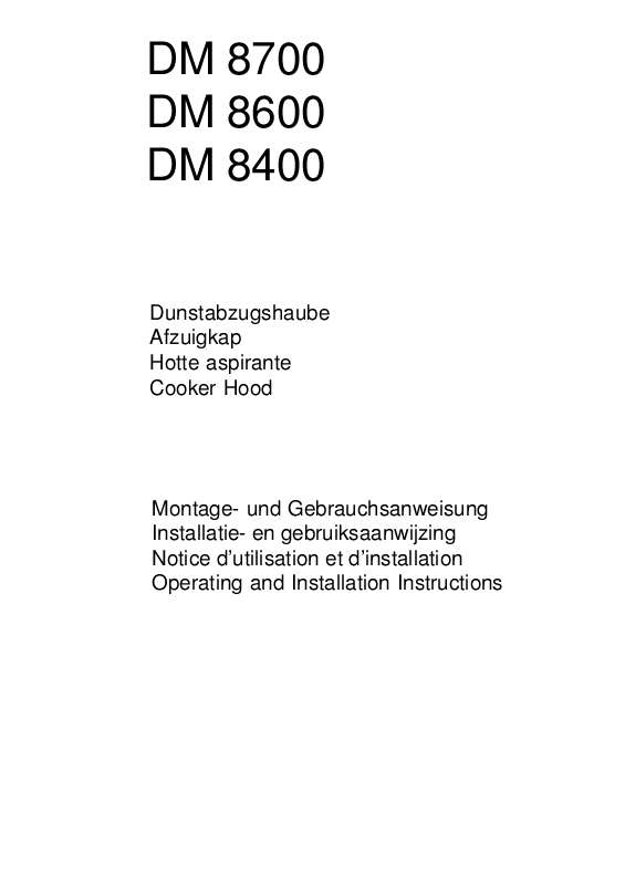 Mode d'emploi AEG-ELECTROLUX DM8400-M