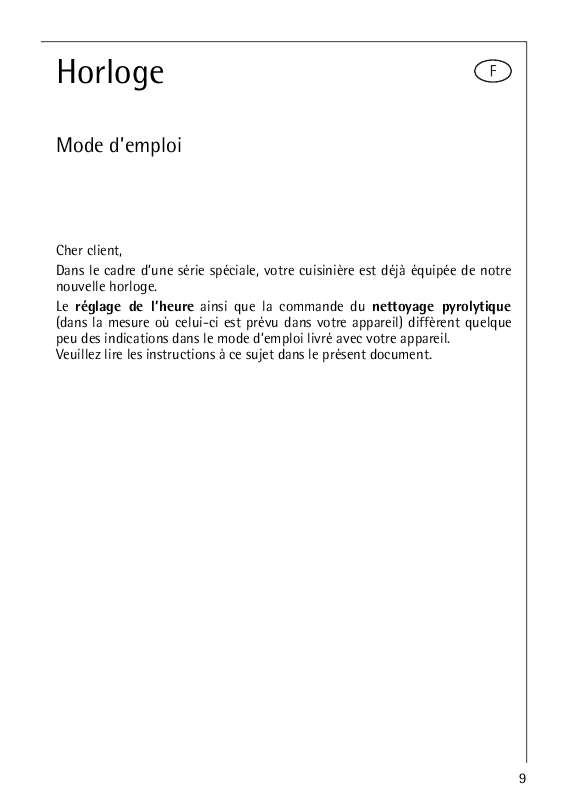 Mode d'emploi AEG-ELECTROLUX E4100-B