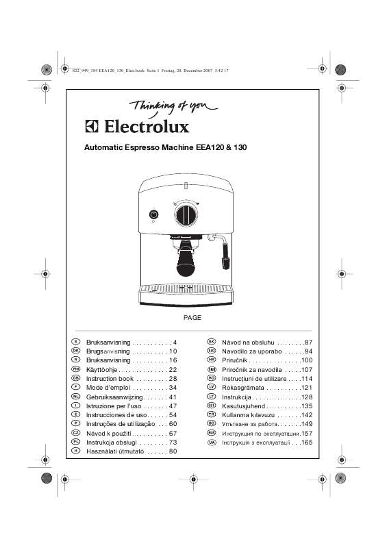 Mode d'emploi AEG-ELECTROLUX EEA120