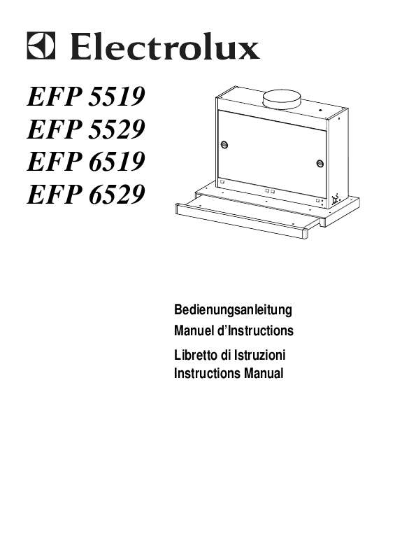Mode d'emploi AEG-ELECTROLUX EFP5519