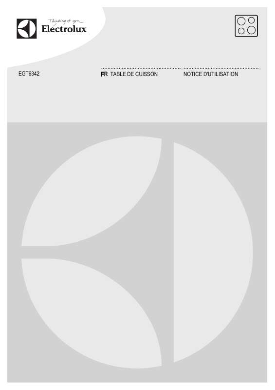Mode d'emploi AEG-ELECTROLUX EGT6342YOW