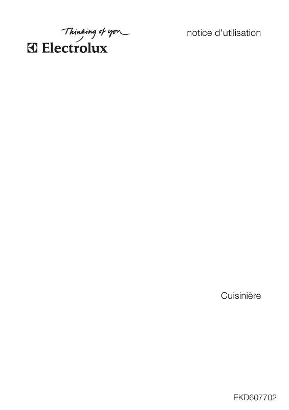 Mode d'emploi AEG-ELECTROLUX EKD607702W