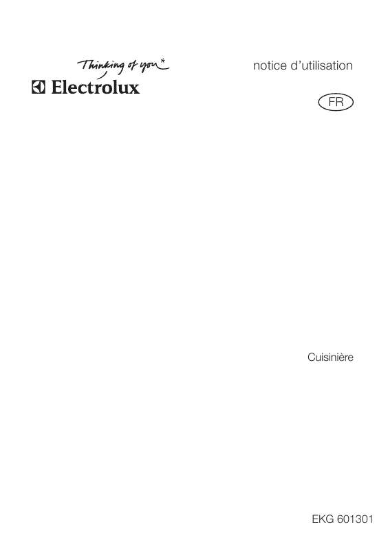 Mode d'emploi AEG-ELECTROLUX EKG601301W