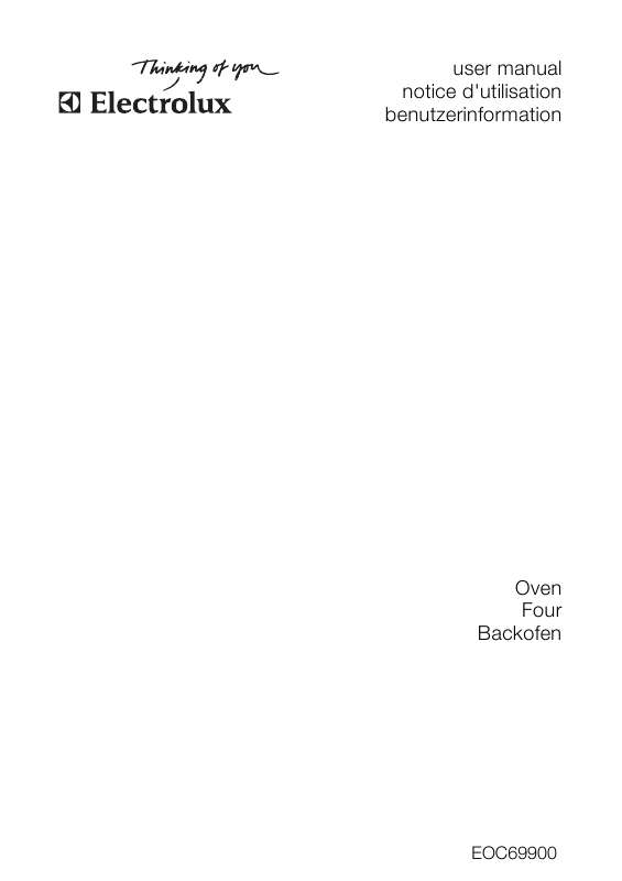 Mode d'emploi AEG-ELECTROLUX EOC 69900