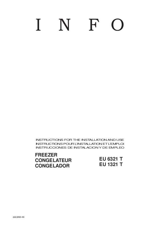 Mode d'emploi AEG-ELECTROLUX EU6321T