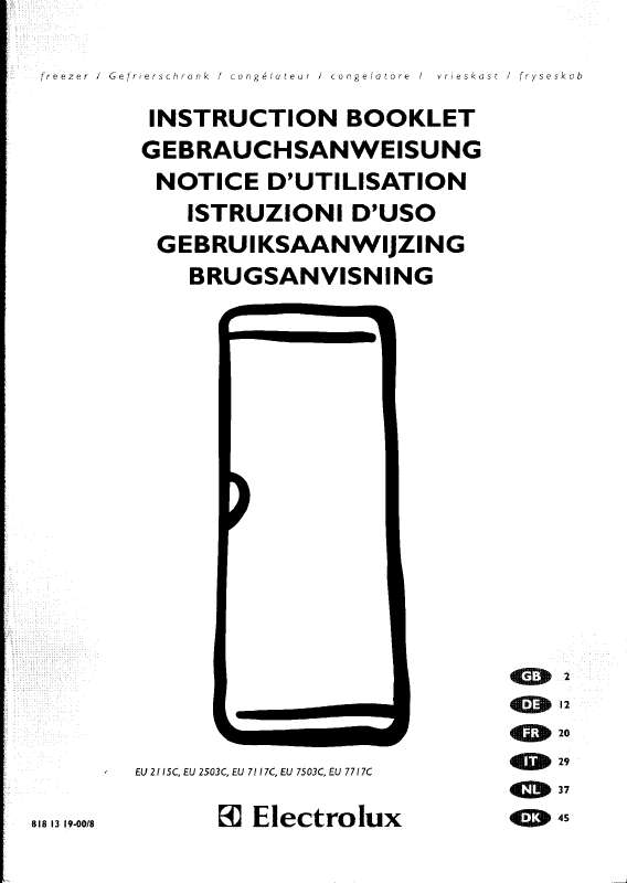 Mode d'emploi AEG-ELECTROLUX EU7119C