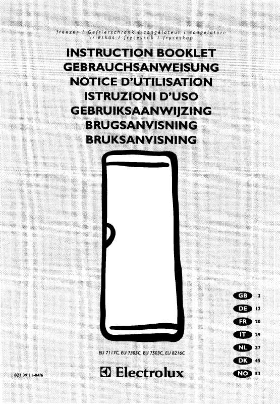 Mode d'emploi AEG-ELECTROLUX EU7305C