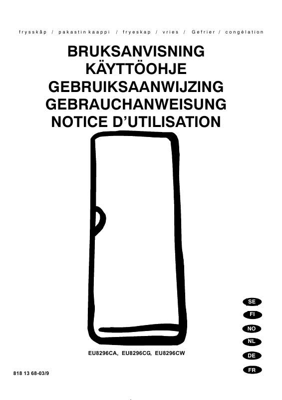 Mode d'emploi AEG-ELECTROLUX EU8296CG