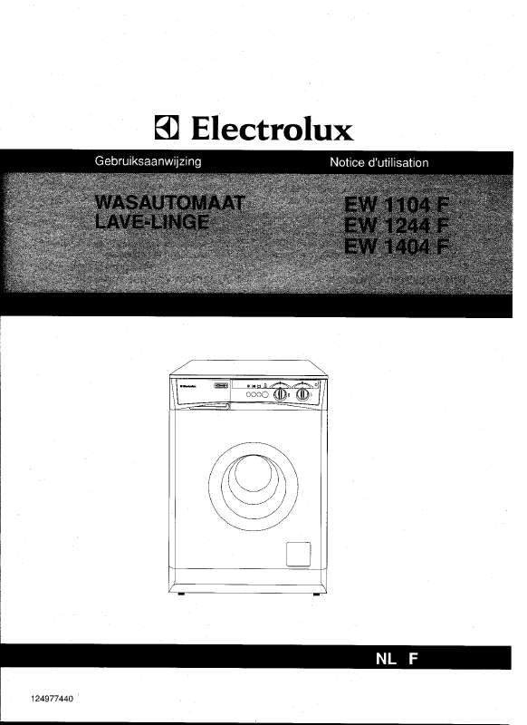 Mode d'emploi AEG-ELECTROLUX EW1104F