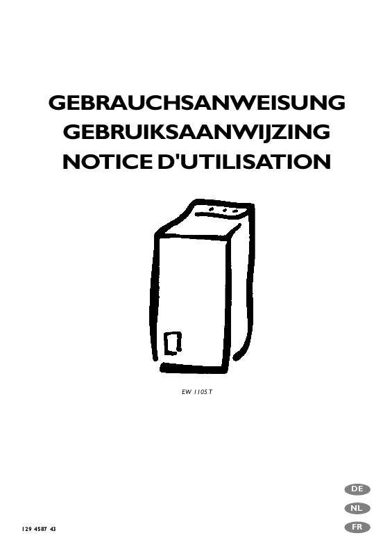 Mode d'emploi AEG-ELECTROLUX EW1233T