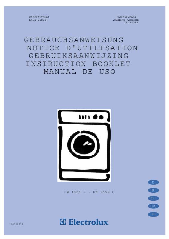 Mode d'emploi AEG-ELECTROLUX EW1454F
