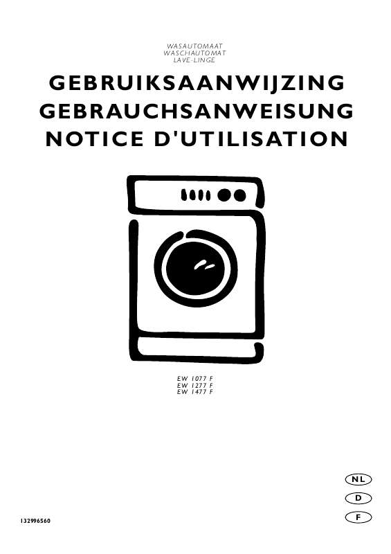 Mode d'emploi AEG-ELECTROLUX EW1477F