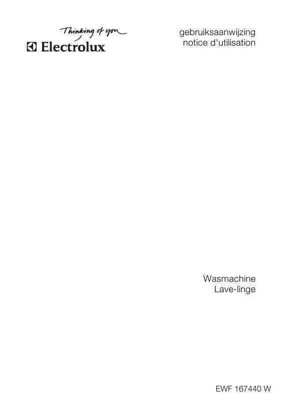 Mode d'emploi AEG-ELECTROLUX EWF167440W