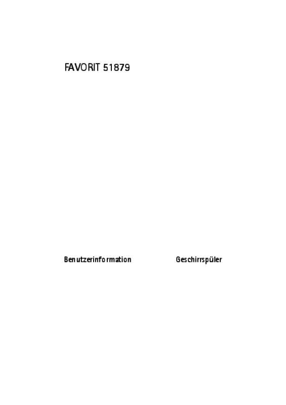 Mode d'emploi AEG-ELECTROLUX F51879