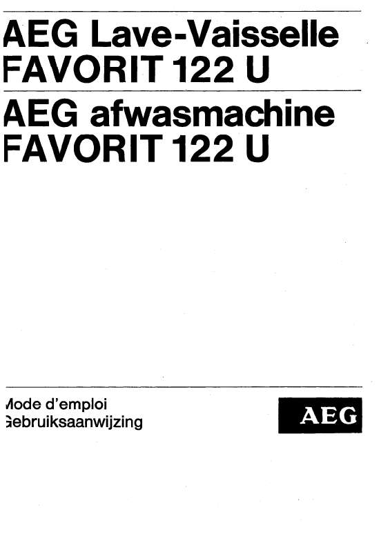 Mode d'emploi AEG-ELECTROLUX FAV122U