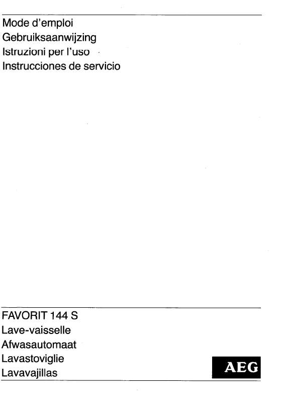 Mode d'emploi AEG-ELECTROLUX FAV144SSGA