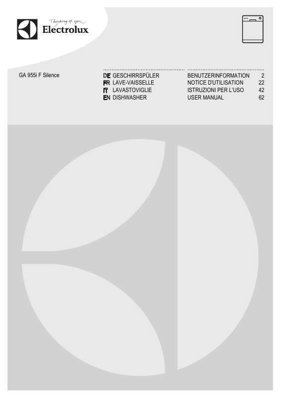 Mode d'emploi AEG-ELECTROLUX GA955IFSIL