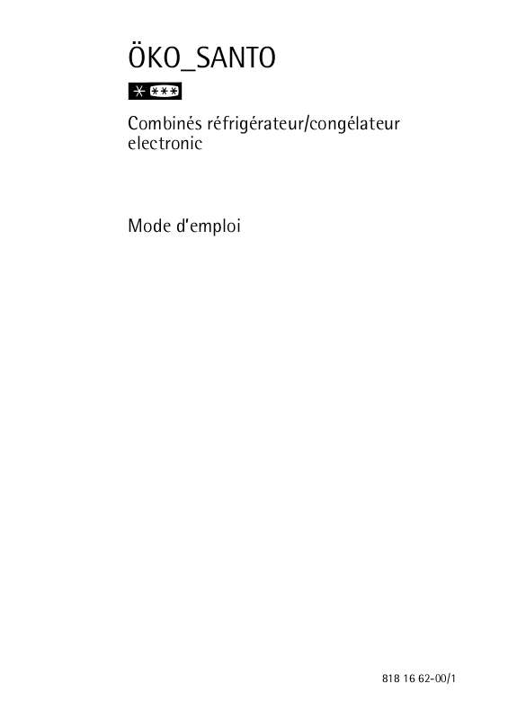 Mode d'emploi AEG-ELECTROLUX OKO SANTO.3680-6.KG