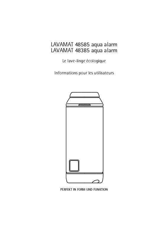 Notice AEGELECTROLUX L48585 Trouver une solution à un problème AEG