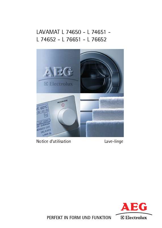 Mode d'emploi AEG-ELECTROLUX L74483DFL