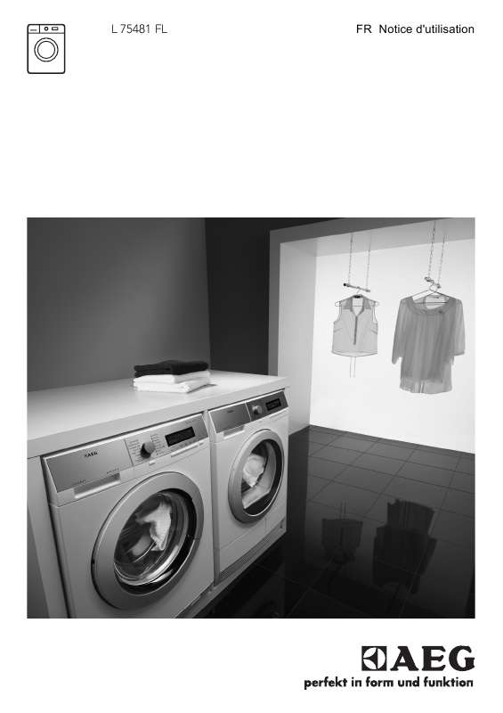 Mode d'emploi AEG-ELECTROLUX L75481FL
