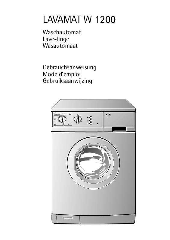 Mode d'emploi AEG-ELECTROLUX LAVW1000-WB