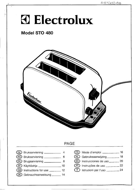 Notice AEGELECTROLUX STO480 Trouver une solution à un problème AEGELECTROLUX STO480 mode d