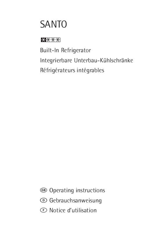 Mode d'emploi AEG-ELECTROLUX SU86040-2I