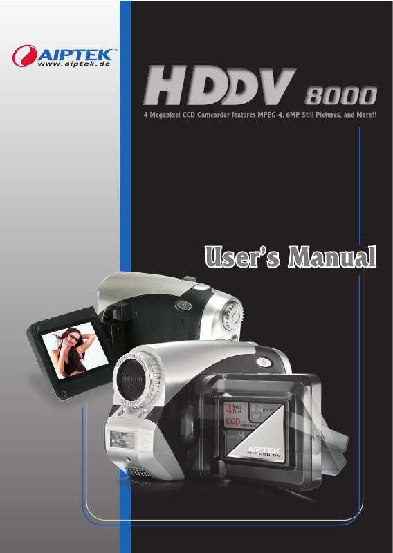Mode d'emploi AIPTEK HD DV 8000