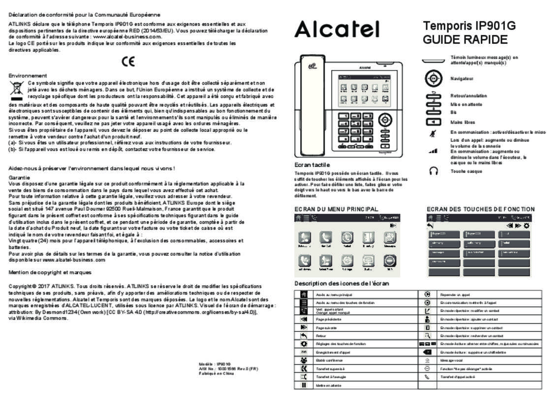 Telephone Fixe Alcatel Notice Dutilisation