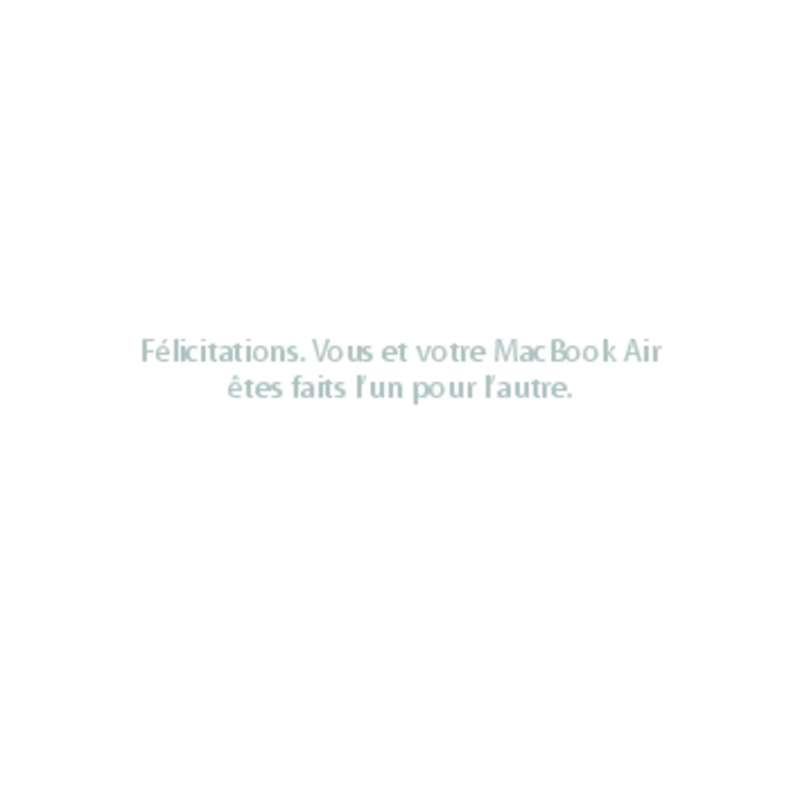 Mode d'emploi APPLE MACBOOK AIR MD712F/A